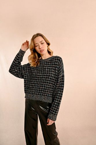 Maglione con grossa maglia e fili metallici - MOLLY BRACKEN - Modalova