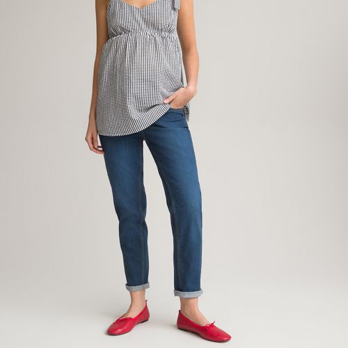 Jeans boyfit premaman, fascia alta cotone bio - LA REDOUTE COLLECTIONS - Modalova