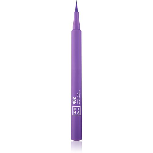 The Color Pen Eyeliner delineador en rotulador tono 482 - Purple 1 ml - 3INA - Modalova