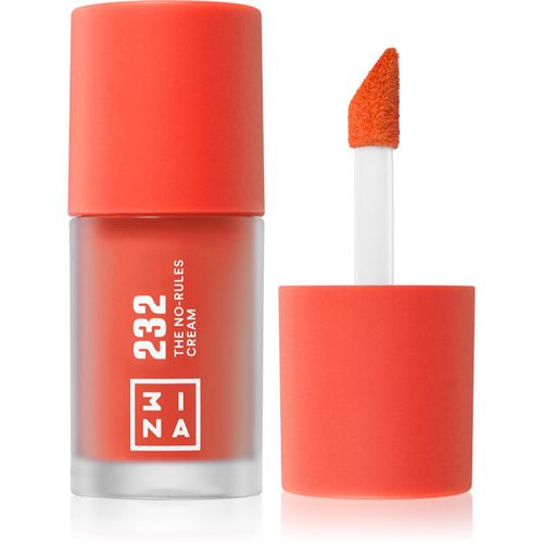 The No-Rules Cream multifunktionales Make-up für Augen, Lippen und Gesicht Farbton 232 - Bright, coral red 8 ml - 3INA - Modalova