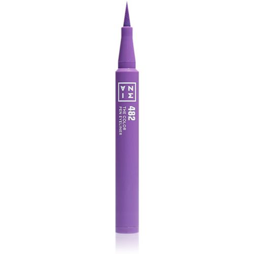 The Color Pen Eyeliner Mini delineador en rotulador tono 482 - Purple 0,6 ml - 3INA - Modalova