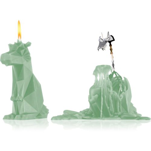 PyroPet DREKI (Dragon) candela decorativa III. Sage Green 17,8 cm - 54 Celsius - Modalova