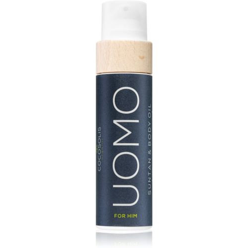 UOMO aceite nutritivo y bronceador sin factor de protección para hombre Black Coconut 110 ml - COCOSOLIS - Modalova