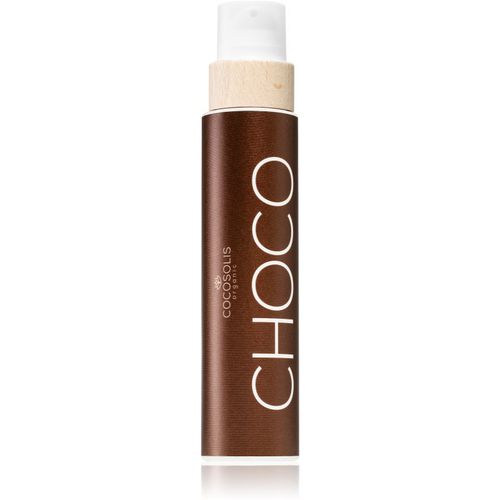 CHOCO aceite nutritivo y bronceador sin factor de protección con aroma Chocolate 200 ml - COCOSOLIS - Modalova