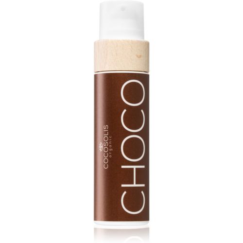 CHOCO aceite nutritivo y bronceador sin factor de protección con aroma Chocolate 110 ml - COCOSOLIS - Modalova