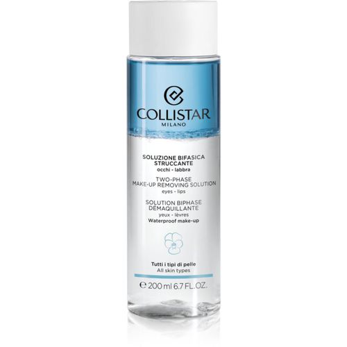 Cleansers Two-phase Make-up Removing Solution Eyes-Lips Desmaquillante bifásico para maquillaje resistente al agua para ojos y labios 200 ml - Collistar - Modalova