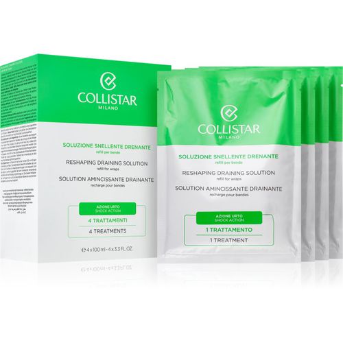 Reshaping Draining Solution Refill For Wraps vendaje termoactivo contra la celulitis recarga de recambio 4x100 ml - Collistar - Modalova