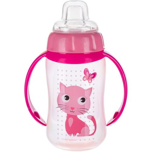 Cute Animals bicchiere salvagoccia con maniglie 6m+ Cat 320 ml - Canpol Babies - Modalova