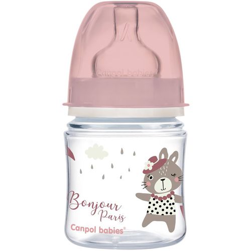 Bonjour Paris biberon 0m+ Pink 120 ml - Canpol Babies - Modalova