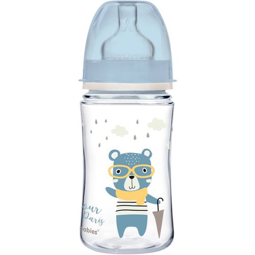 Bonjour Paris Babyflasche 3m+ Blue 240 ml - Canpol Babies - Modalova