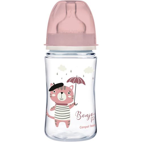 Bonjour Paris biberon 3m+ Pink 240 ml - Canpol Babies - Modalova