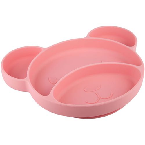 Suction plate Bear geteilter Teller mit Saugnapf Pink 500 ml - Canpol Babies - Modalova