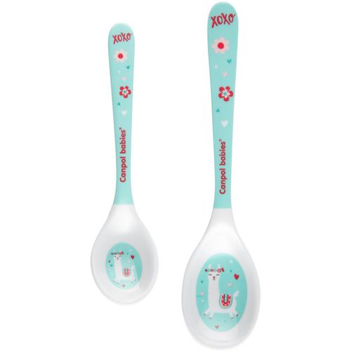 Exotic Animals Spoon cuchara Turquoise 2 ud - Canpol Babies - Modalova