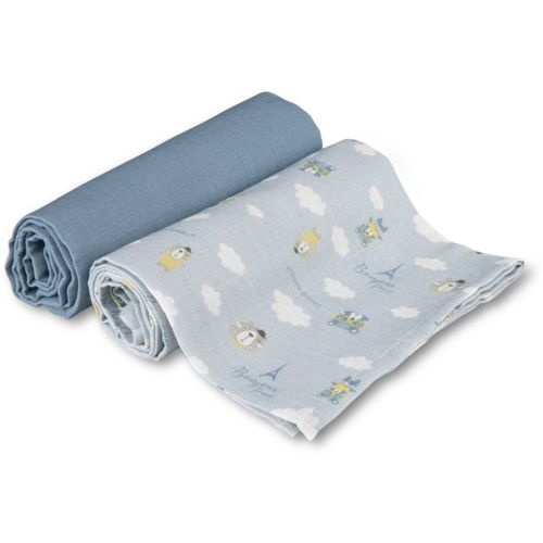 Muslin Squares muselinas Blue 70x70 cm 2 ud - Canpol Babies - Modalova