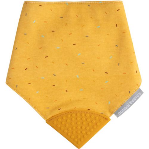 Cloth Bib with Teether Lätzchen mit Beißring Yellow 1 St - Canpol Babies - Modalova