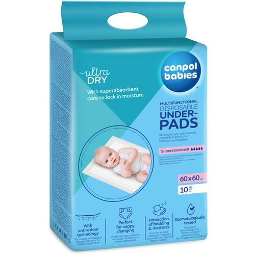 Multifunctional Underpads teli monouso per il cambio del pannolino 60x60 cm 10 pz - Canpol Babies - Modalova