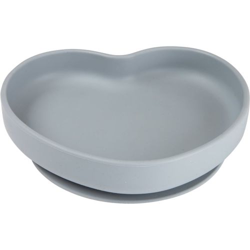 Heart plato con ventosa Grey 1 ud - Canpol Babies - Modalova