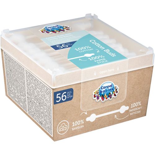 Hygiene bastoncini cotonati per bambini 56 pz - Canpol Babies - Modalova