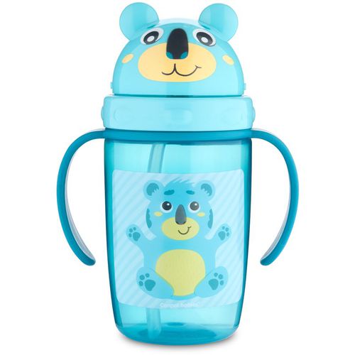 Hello Little taza con pajita 9m+ Green 400 ml - Canpol Babies - Modalova