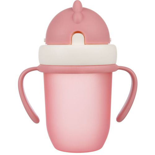 Matt taza con pajita 9+ m Pink 210 ml - Canpol Babies - Modalova