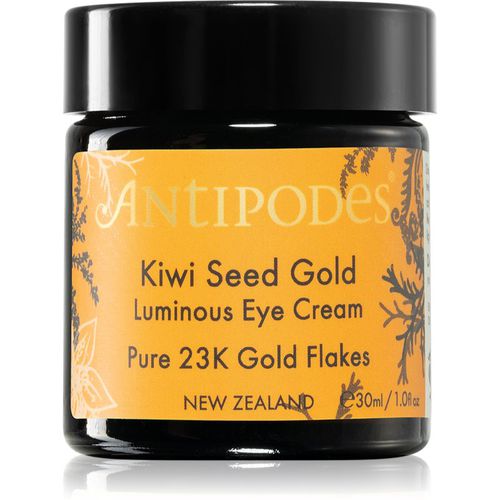 Kiwi Seed Gold Luminous Eye Cream crema illuminante occhi con oro 30 ml - Antipodes - Modalova