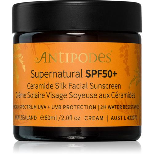 Supernatural SPF50+ Ceramide Silk Facial Sunscreen crema facial protectora con ceramidas SPF 50+ 60 ml - Antipodes - Modalova