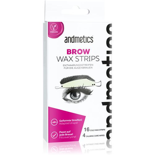 Wax Strips Brow bandas de cera depilatoria de cejas 16 ud - andmetics - Modalova