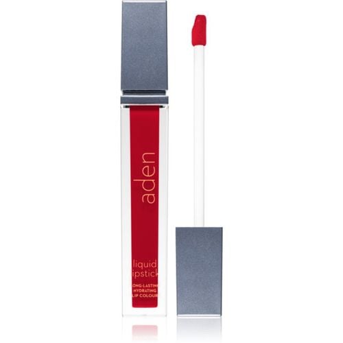 Liquid Lipstick barra de labios líquida tono 09 Wild Red 7 ml - Aden Cosmetics - Modalova