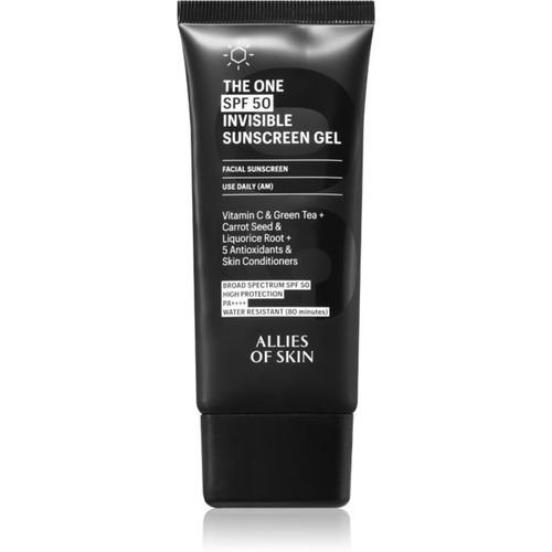 The One Invisible Suncscreen Gel unsichtbares Gel zum Mattieren SPF 50 50 ml - Allies of Skin - Modalova