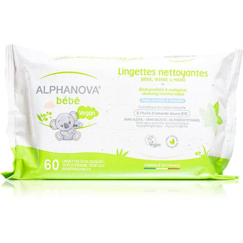 Baby Bio toallitas limpiadoras extra suaves para bebé lactante 60 ud - Alphanova - Modalova