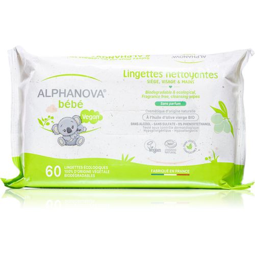 Baby Bio salviette umidificate per bambini senza profumazione 60 pz - Alphanova - Modalova