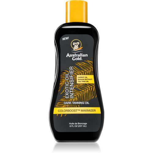 Exotic Intensifier aceite nutritivo para un bronceado hermoso y una piel sana 237 ml - Australian Gold - Modalova