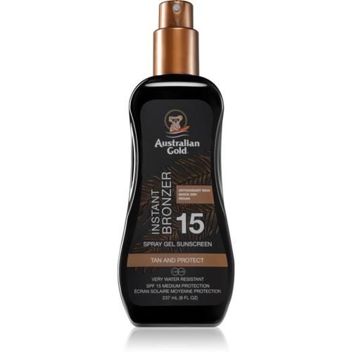 Spray Gel Sunscreen With Instant Bronzer spray bronceador SPF 15 237 ml - Australian Gold - Modalova