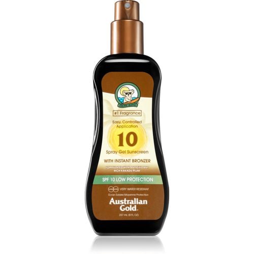 Spray Gel Sunscreen With Instant Bronzer schützendes Sonnenspray mit Bronzer SPF 10 237 ml - Australian Gold - Modalova