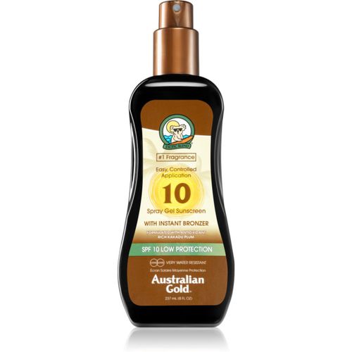 Spray Gel Sunscreen With Instant Bronzer spray protector solar con bronceador SPF 10 237 ml - Australian Gold - Modalova