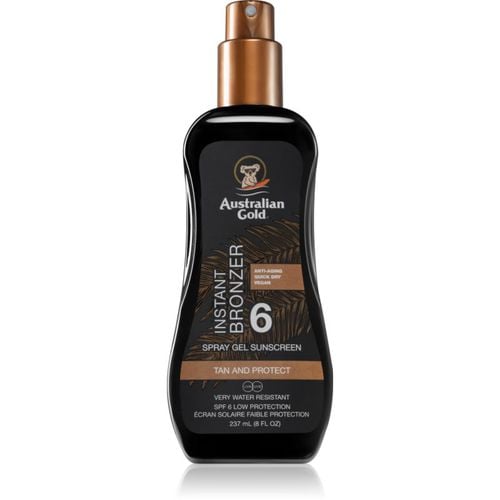 Spray Gel Sunscreen With Instant Bronzer schützendes Sonnenspray mit Bronzer SPF 6 237 ml - Australian Gold - Modalova