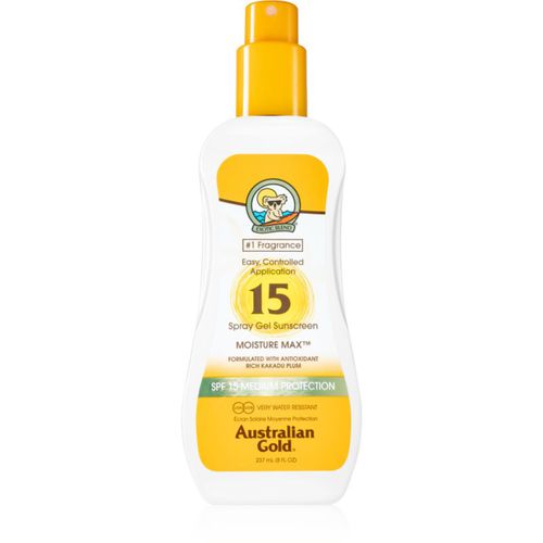 Spray Gel Sunscreen spray protettivo contro la luce solare SPF 15 237 ml - Australian Gold - Modalova