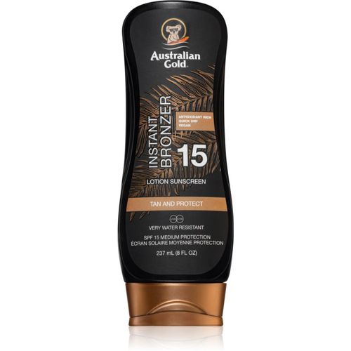 Protect Lotion With Bronzer leche bronceadora SPF 15 237 ml - Australian Gold - Modalova