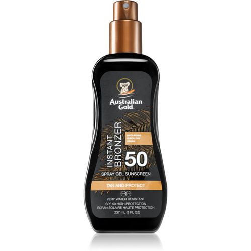 Spray Gel Sunscreen With Instant Bronzer spray abbronzante SPF 50 237 ml - Australian Gold - Modalova