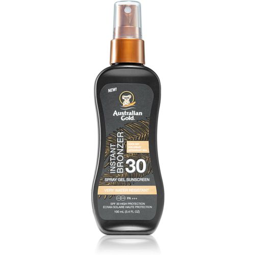 Instant Bronzer protector solar para cuidar la piel con bronceador SPF 30 100 ml - Australian Gold - Modalova