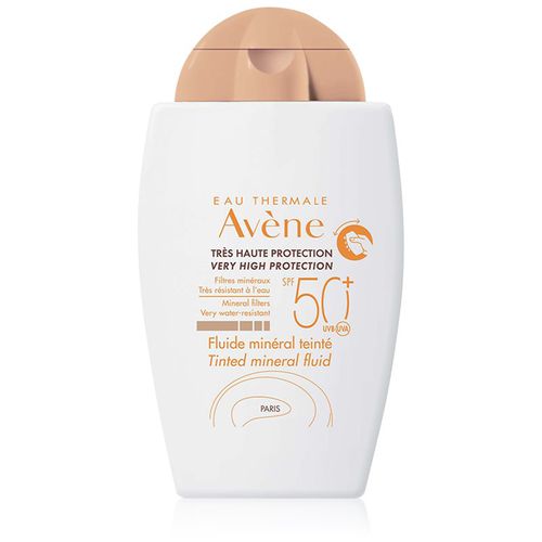 Sun Minéral fluido protector con color sin filtros químicos SPF 50+ tinted 40 ml - Avène - Modalova