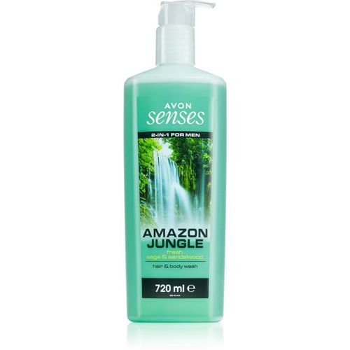 Senses Amazon Jungle gel de ducha para cabello y cuerpo para hombre 720 ml - Avon - Modalova