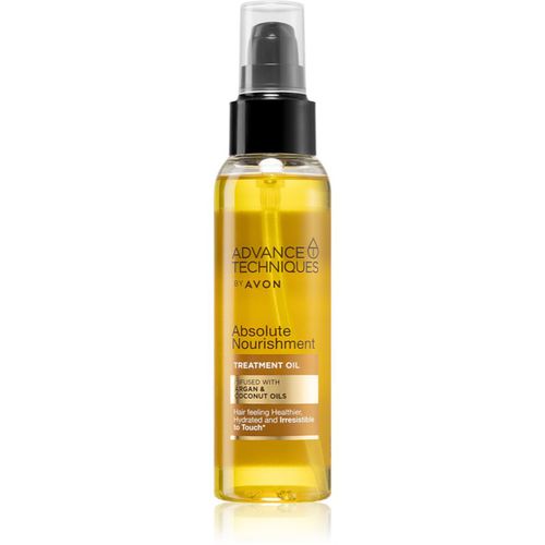 Advance Techniques Absolute Nourishment aceite nutritivo para cabello con aceite de argán con aceite de coco 100 ml - Avon - Modalova