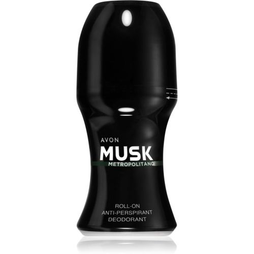 Musk+ Metropolitano deodorante antitraspirante roll-on per uomo 50 ml - Avon - Modalova