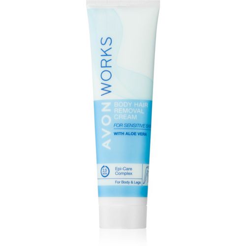 Works Aloe Vera crema depilatoria para pieles sensibles 100 ml - Avon - Modalova