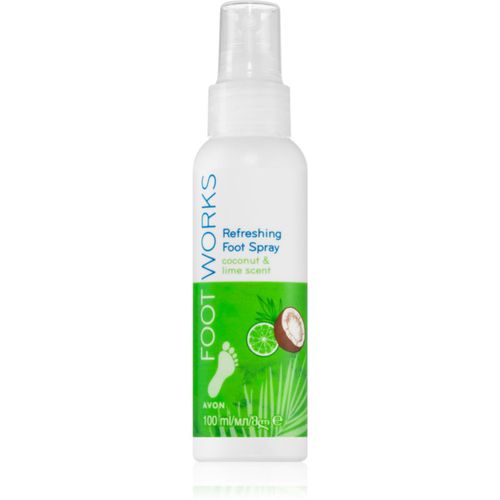 Foot Works Coconut Oil spray deodorante per i piedi con effetto rinfrescante 100 ml - Avon - Modalova