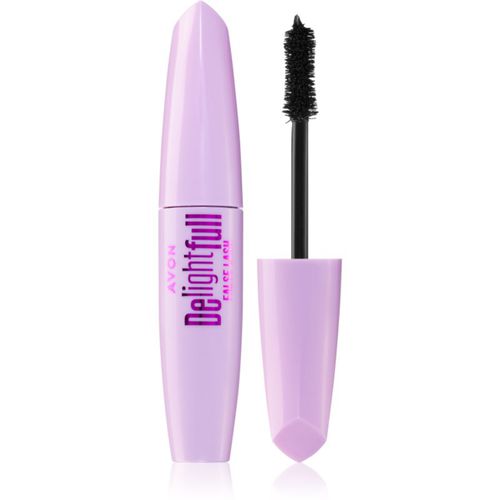 DelightFull False Lash máscara de pestañas alargadora para pestañas voluminosas tono Blackest Black 10 ml - Avon - Modalova