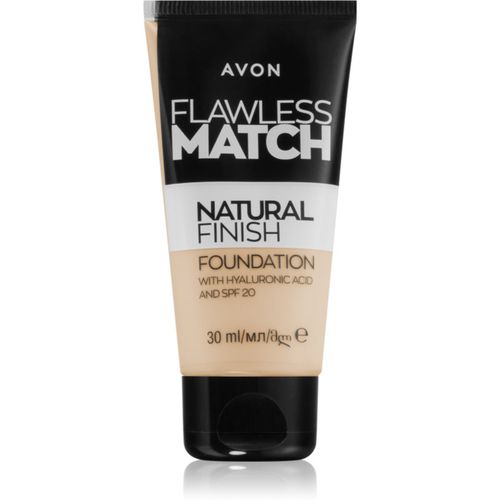 Flawless Match Natural Finish fondotinta idratante SPF 20 colore 125G Warm Ivory 30 ml - Avon - Modalova