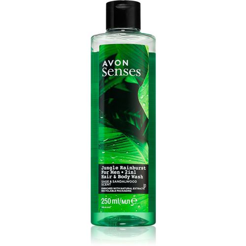 Senses Jungle Rainburst Duschgel & Shampoo 2 in 1 250 ml - Avon - Modalova