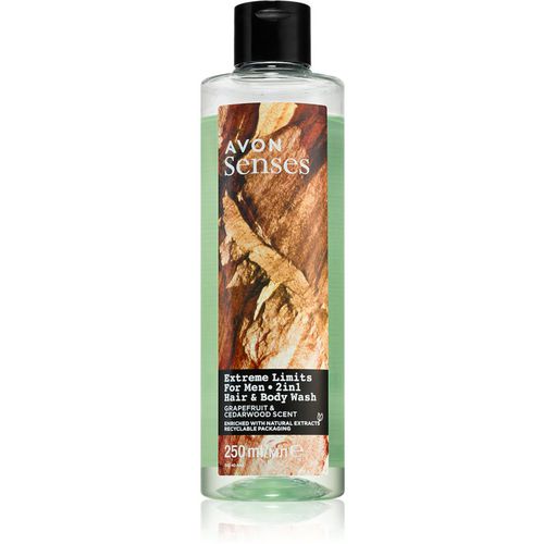 Senses Extreme Limits Duschgel & Shampoo 2 in 1 250 ml - Avon - Modalova